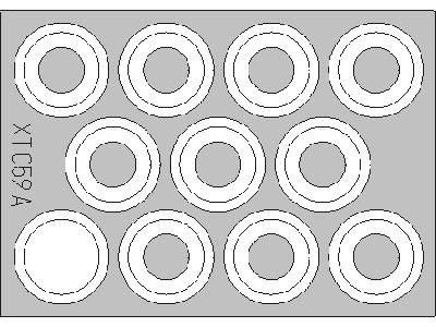  T-55A wheel mask 1/35 - Tamiya - masks - image 2