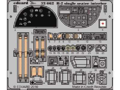 Il-2 single seater interior S. A. 1/32 - Hobby Boss - image 1