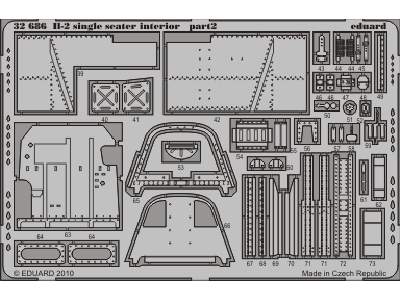 Il-2 single seater interior S. A. 1/32 - Hobby Boss - image 3