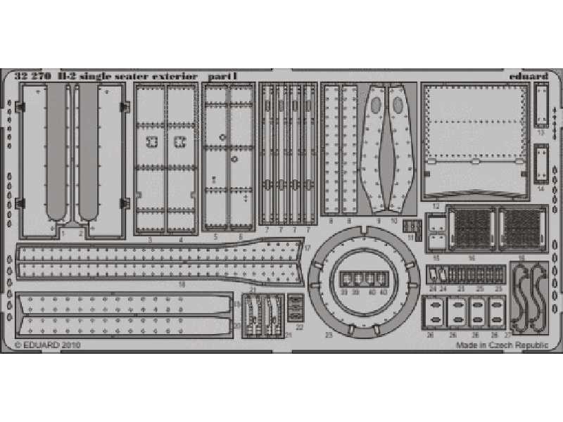 Il-2 single seater Ski exterior 1/32 - Hobby Boss - image 1