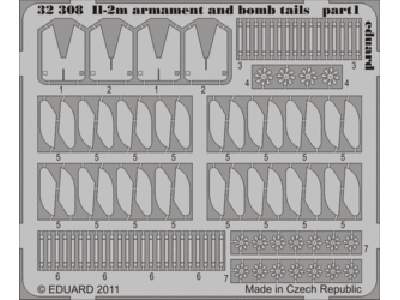 Il-2m armament and bomb tails 1/32 - Hobby Boss - image 1