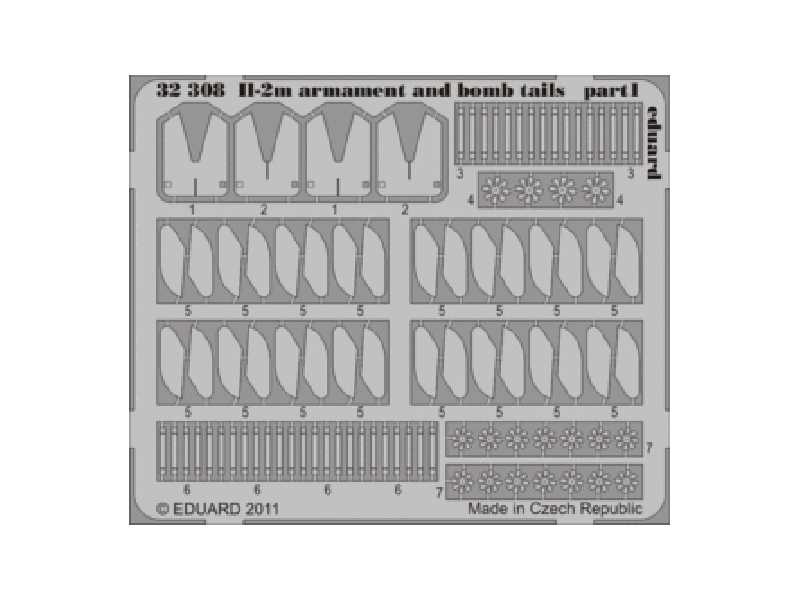 Il-2m armament and bomb tails 1/32 - Hobby Boss - image 1