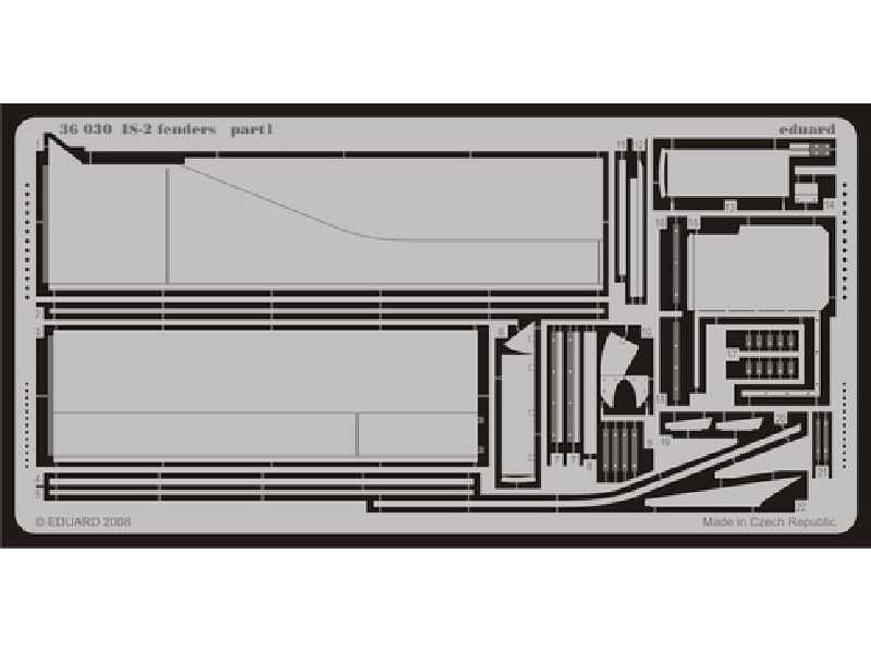 IS-2 fenders 1/35 - Tamiya - image 1