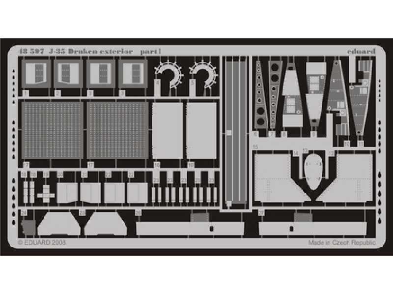 J-35 Draken exterior 1/48 - Hasegawa - image 1