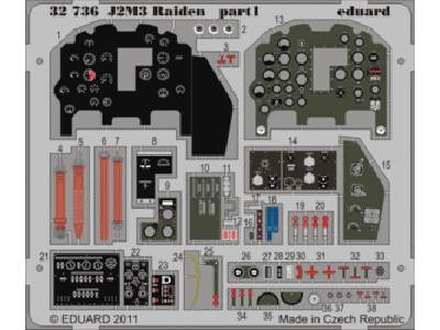 J2M3 Raiden interior S. A. 1/32 - Hasegawa - image 1