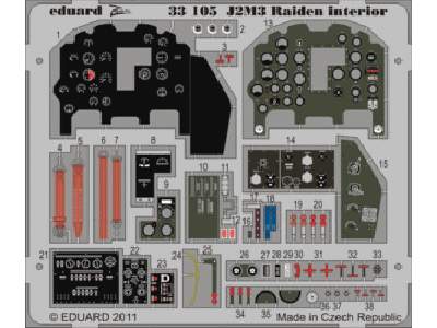 J2M3 Raiden interior S. A. 1/32 - Hasegawa - image 1