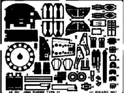 J3M3 Raiden type 21 1/48 - Hasegawa - image 1