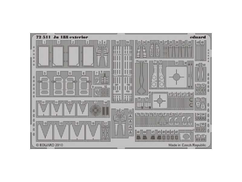 Ju 188 exterior 1/72 - Hasegawa - image 1