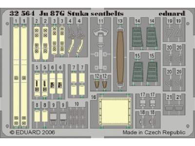 Ju 87 Stuka seatbelts 1/32 - Hasegawa - image 1