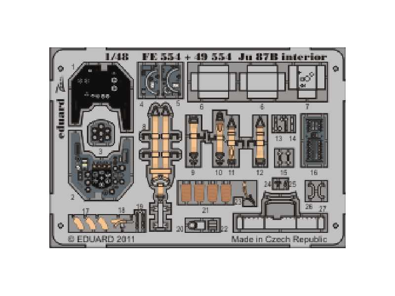 Ju 87B interior S. A. 1/48 - Italeri - - image 1