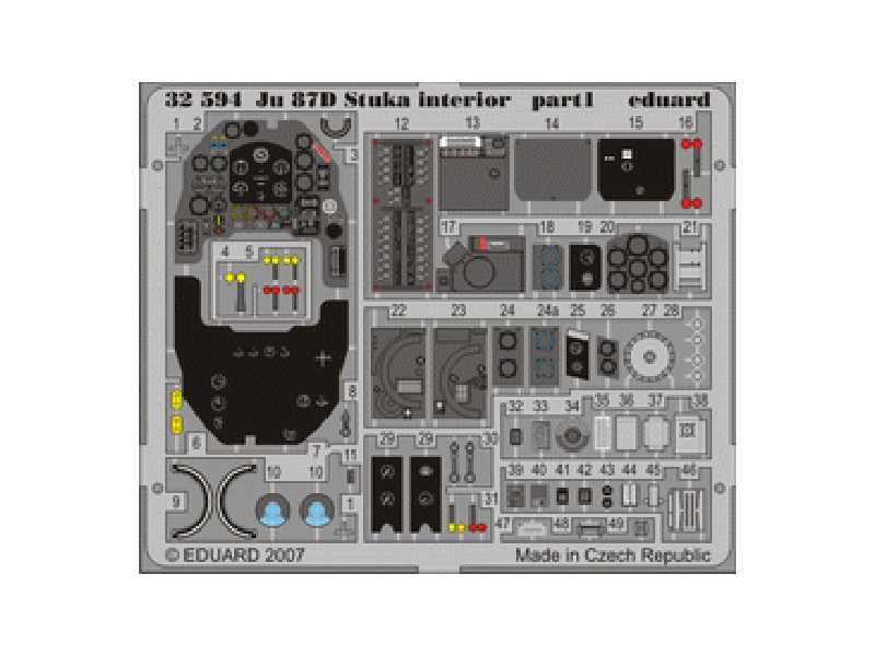 Ju 87D Stuka interior 1/32 - Hasegawa - image 1