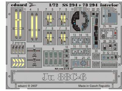 Ju 88C-6 interior S. A. 1/72 - Hasegawa - image 2