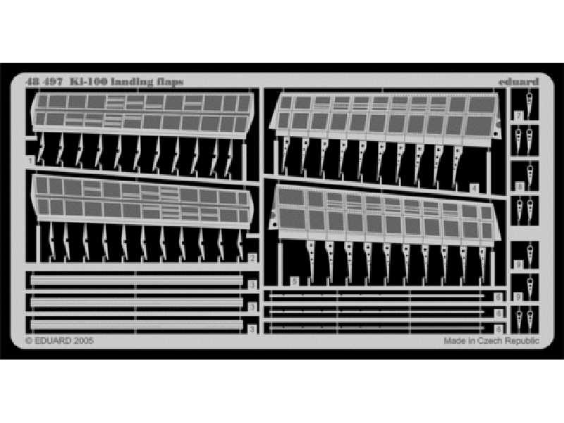 Ki-100 landing flaps 1/48 - Hasegawa - image 1