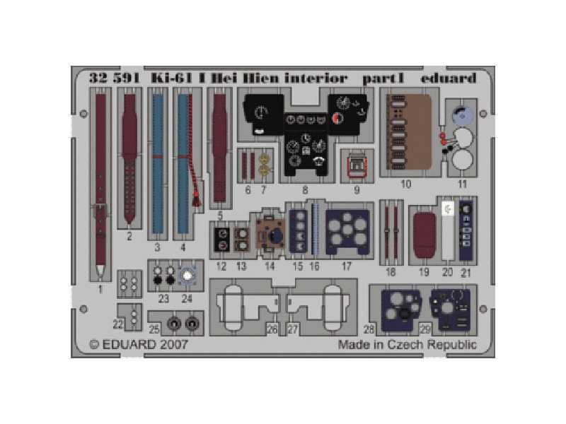 Ki-61 I Hei Hien interior S. A. 1/32 - Hasegawa - image 1