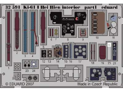 Ki-61 I Hei Hien interior S. A. 1/32 - Hasegawa - image 2