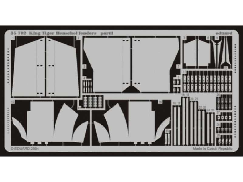 King Tiger Henschel fenders 1/35 - Dragon - image 1