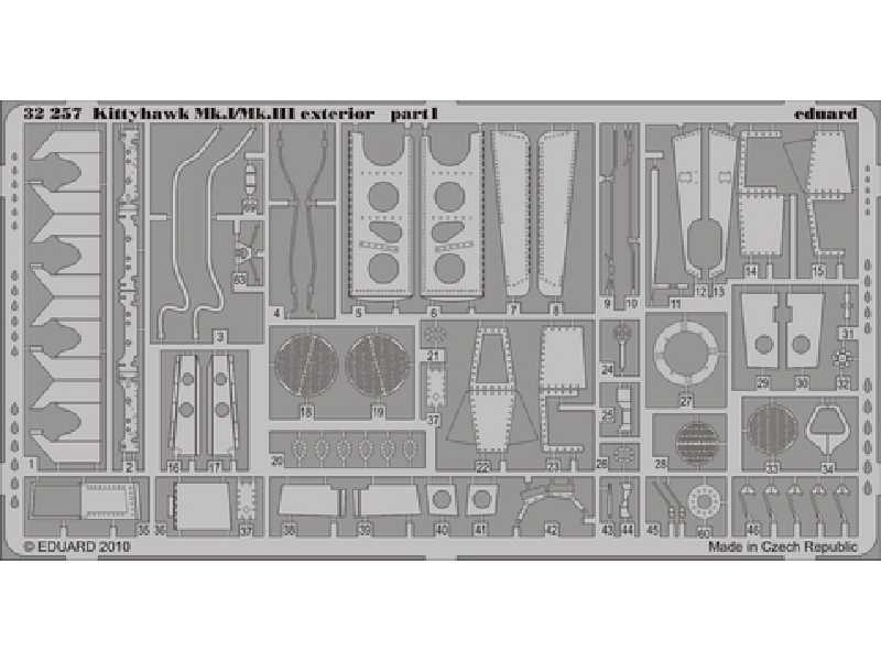 Kittyhawk Mk. I/Mk. III exterior 1/32 - Hasegawa - image 1