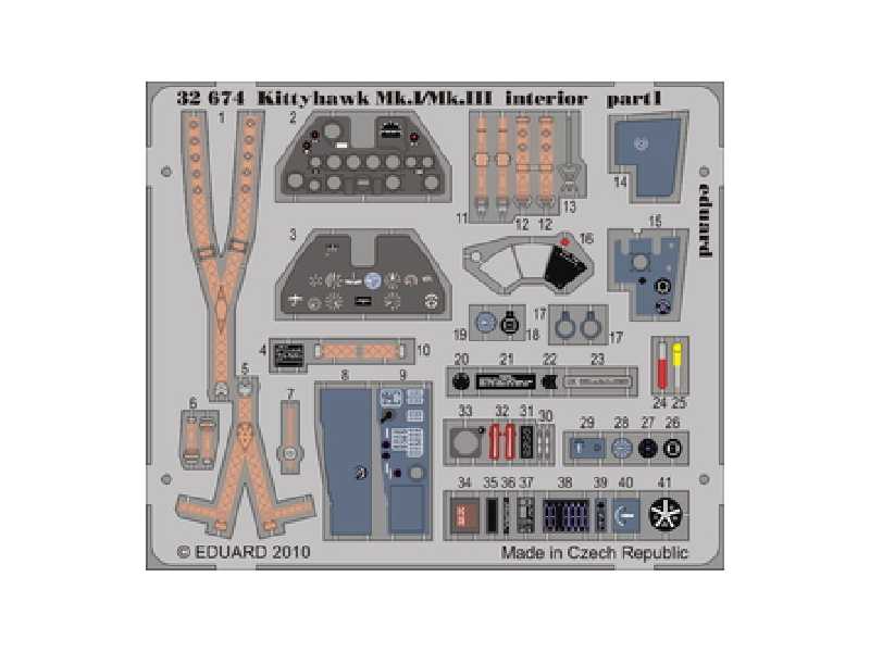 Kittyhawk Mk. I/Mk. III interior S. A. 1/32 - Hasegawa - image 1