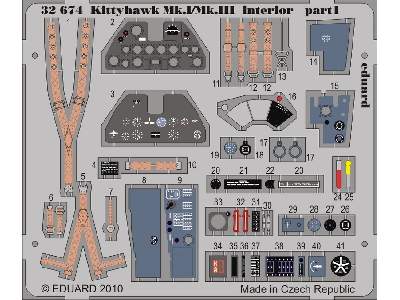 Kittyhawk Mk. I/Mk. III interior S. A. 1/32 - Hasegawa - image 2