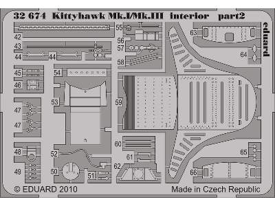 Kittyhawk Mk. I/Mk. III interior S. A. 1/32 - Hasegawa - image 3