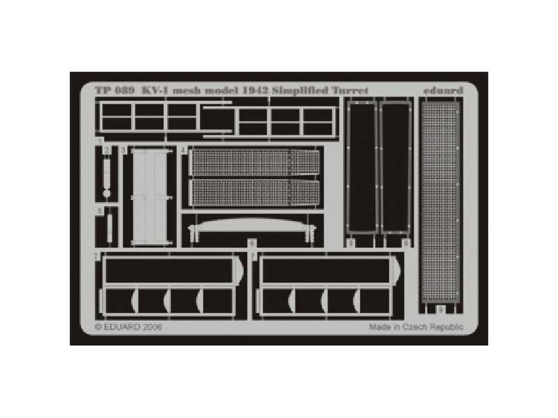 KV-1 mesh Simplified turret 1/35 - Trumpeter - image 1