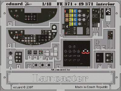 Lancaster interior 1/48 - Tamiya - image 3