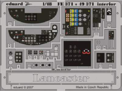 Lancaster interior 1/48 - Tamiya - - image 1