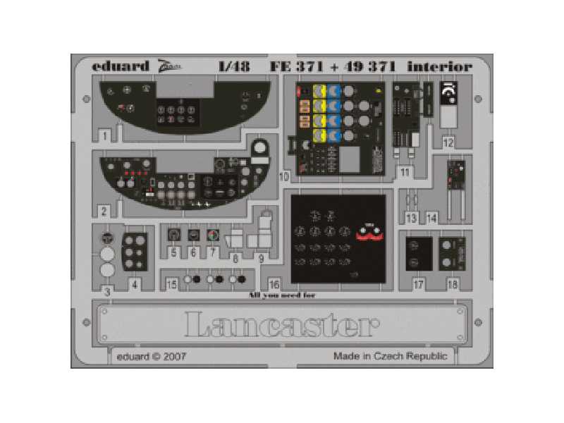 Lancaster interior 1/48 - Tamiya - - image 1