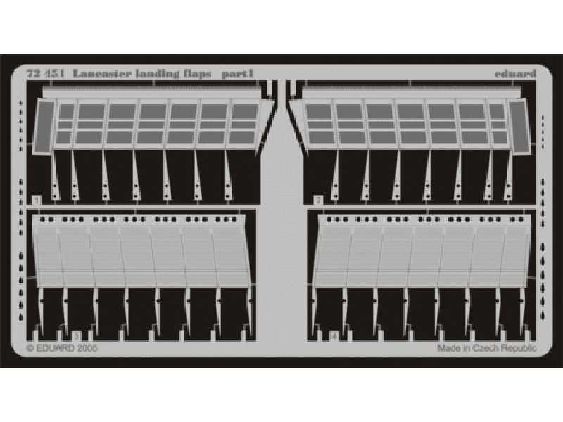 Lancaster landing flaps 1/72 - Hasegawa - image 1
