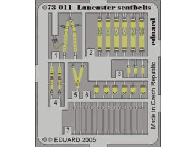 Lancaster seatbelts 1/72 - image 1