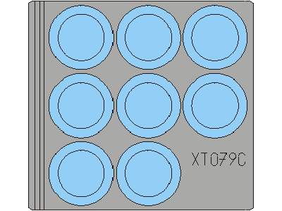  Leopard 2A5 wheel mask 1/35 - Tamiya - masks - image 4