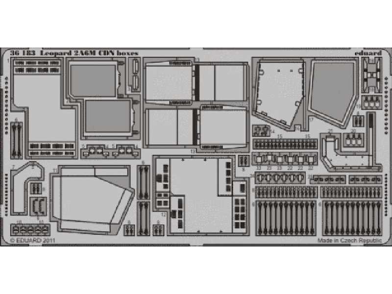 Leopard 2A6M CDN boxes 1/35 - Hobby Boss - image 1