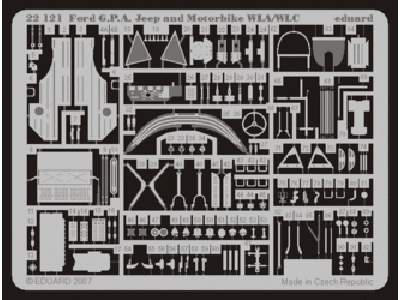Ford G. P.A.  Jeep and Motorbike WLA/ WLC 1/72 - Academy Minicra - image 1