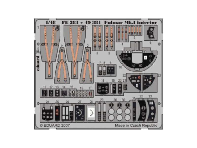 Fulmar Mk. I interior S. A. 1/48 - CMK / MPM - - image 1