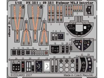 Fulmar Mk. I interior S. A. 1/48 - CMK / MPM - image 2