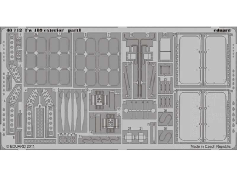 Fw 189 exterior 1/48 - Great Wall Hobby - image 1