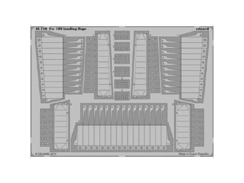 Fw 189 landing flaps 1/48 - Great Wall Hobby - image 1