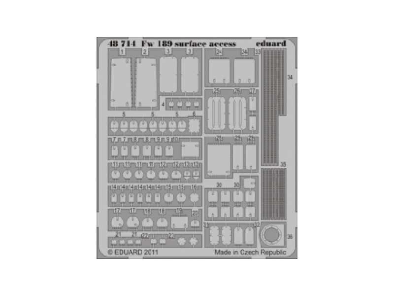 Fw 189 surface access S. A. 1/48 - Great Wall Hobby - image 1