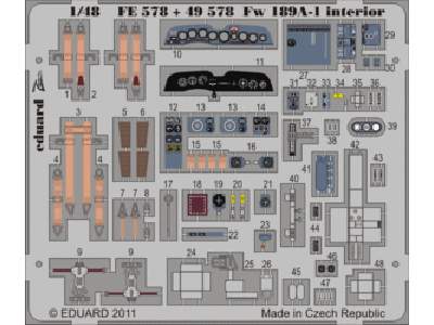 Fw 189A-1 interior S. A. 1/48 - Great Wall Hobby - image 1