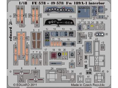 Fw 189A-1 interior S. A. 1/48 - Great Wall Hobby - image 2