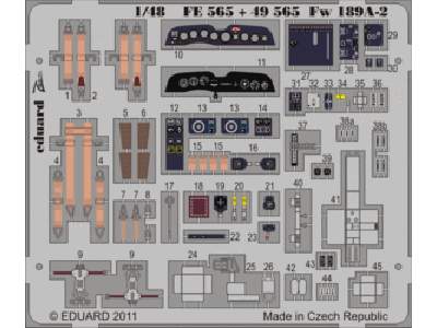 Fw 189A-2 interior S. A. 1/48 - Great Wall Hobby - - image 1