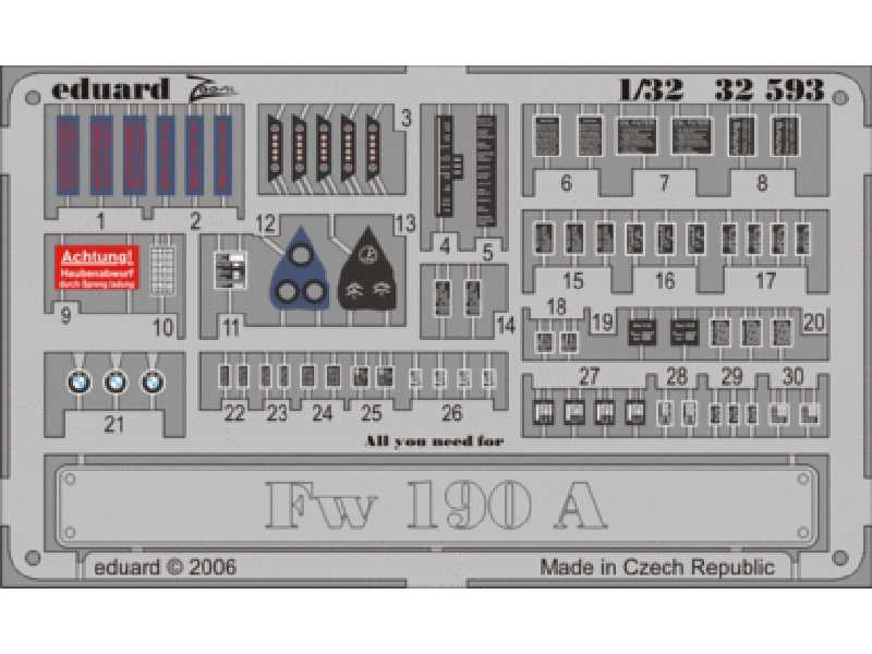 Fw 190 placards 1/32 - image 1