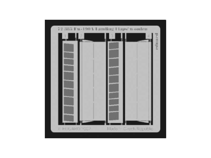 Fw 190 wooden landing flaps 1/72 - Tamiya - image 1