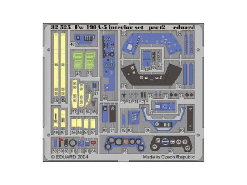 Fw 190A-5 interior 1/32 - Hasegawa - image 1