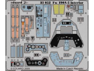 Fw 190A-5 interior S. A. 1/32 - Hasegawa - image 1