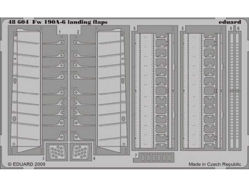 Fw 190A-6 landing flaps 1/48 - Hasegawa - image 1