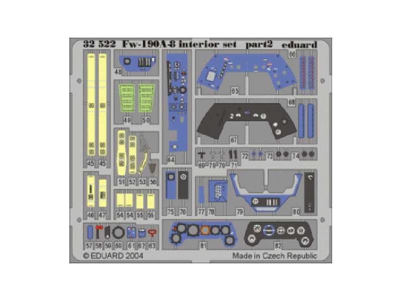 Fw 190A-8 interior 1/32 - Hasegawa - image 1