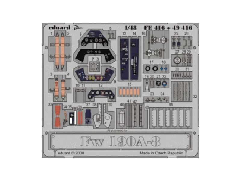 Fw 190A-8 S. A. 1/48 - Hasegawa - - image 1