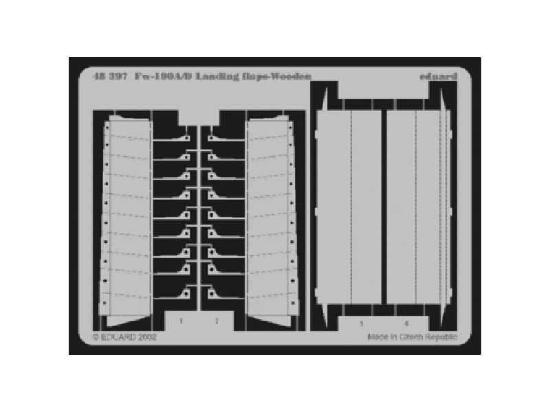 Fw 190A/ D wooden landing flaps 1/48 - Tamiya - image 1