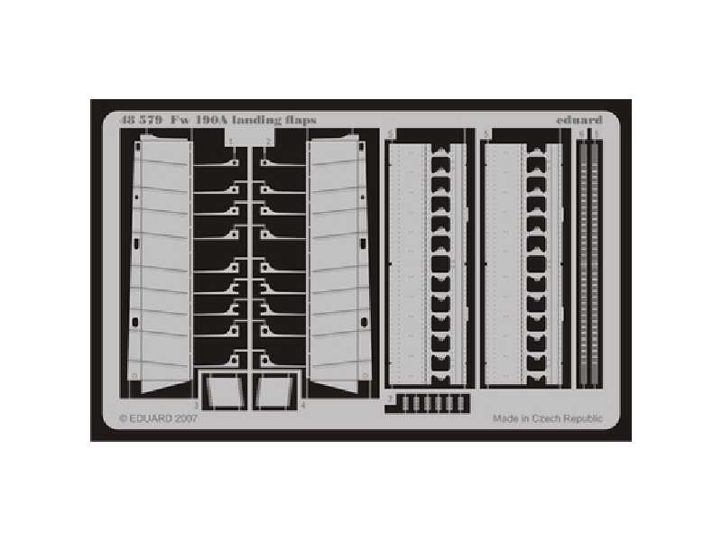 Fw 190A landing flaps 1/48 - Hasegawa - image 1